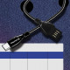 Дата кабель USB 2.0 AM to Type-C 1.0m metal spring black ColorWay (CW-CBUC015-BK)