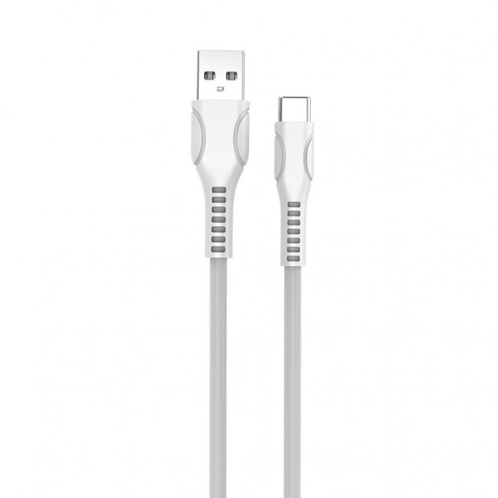 Дата кабель ColorWay USB 2.0 AM to Type-C 1.0m line-drawing white (CW-CBUC029-WH)