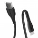 Дата кабель ColorWay USB 2.0 AM to Type-C 1.0m led black (CW-CBUC034-BK)