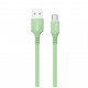 Дата кабель USB 2.0 AM to Type-C 1.0m soft silicone green ColorWay (CW-CBUC042-GR)