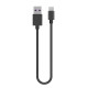Дата кабель USB 2.0 AM to USB-C 0.3m PVC ColorWay (CW-CBUC059-BK)
