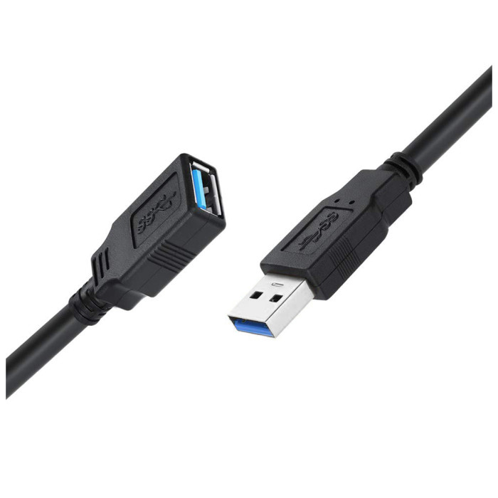Дата кабель USB 3.0 AM/AF 1.8m black ColorWay (CW-CBUF075-BK)