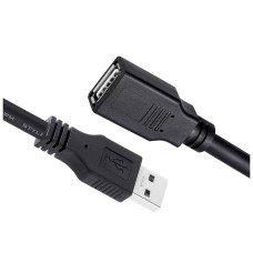 Дата кабель USB 2.0 AM/AF 1.8m black ColorWay (CW-CBUF076-BK)