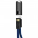 Дата кабель USB 2.0 AM to Lightning 0.22m blue ColorWay (CW-CBUL021-BL)