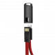 Дата кабель USB 2.0 AM to Lightning 0.22m red ColorWay (CW-CBUL021-RD)