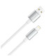 Дата кабель USB 2.0 AM to Lightning 2.0m 3A zinc alloy braided white ColorWay (CW-CBUL099-WT)