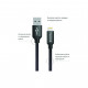 Дата кабель KIT 3 cables USB 2.0 AM to Lightning/Micro 5P/Type-C 1.0m 2.1А ColorWay (CW-CBULCM006-MIX)
