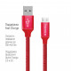 Дата кабель USB 2.0 AM to Micro 5P 2.0m red ColorWay (CW-CBUM009-RD)