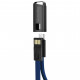 Дата кабель USB 2.0 AM to Micro 5P 0.22m blue ColorWay (CW-CBUM022-BL)