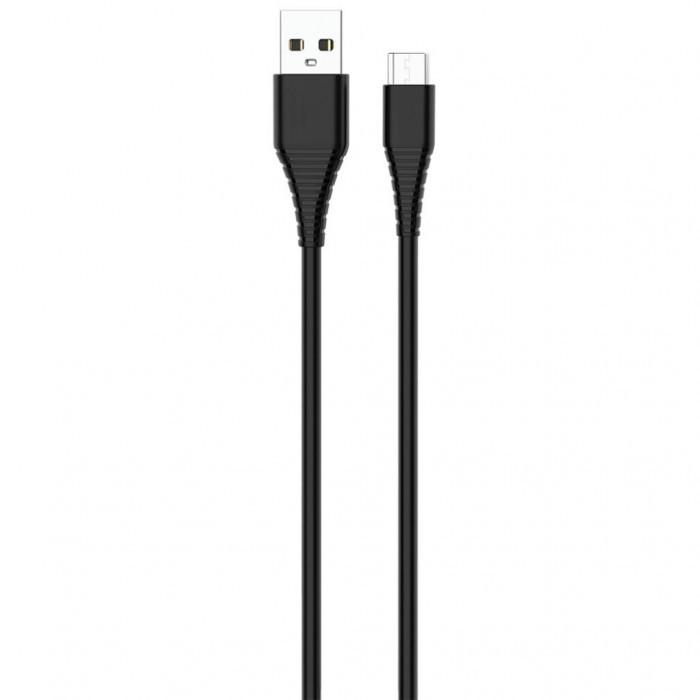 Дата кабель ColorWay USB 2.0 AM to Micro 5P 1.0m black (CW-CBUM025-BK)