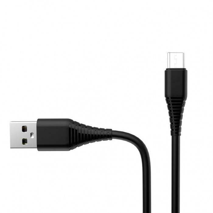 Дата кабель ColorWay USB 2.0 AM to Micro 5P 1.0m black (CW-CBUM025-BK)
