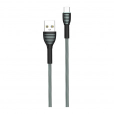 Дата кабель USB 2.0 AM to Micro 5P 1.0m ColorWay (CW-CBUM041-GR)