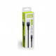 Дата кабель USB 2.0 AM to Micro 5P 1.0m nylon black ColorWay (CW-CBUM045-BK)
