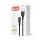 Дата кабель USB 2.0 AM to Micro 5P 1.0m 3A textured PVC black ColorWay (CW-CBUM094-BK)