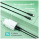 Дата кабель USB 2.0 AM to Micro 5P 1.0m 3A textured PVC black ColorWay (CW-CBUM094-BK)