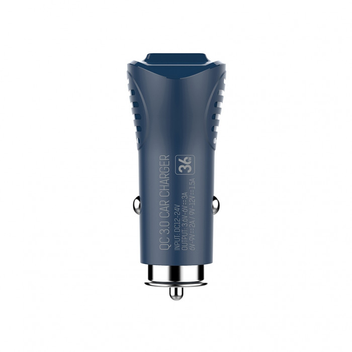 Зарядний пристрій ColorWay 2USB Quick Charge 3.0 (36W) blue (CW-CHA011Q-BL)
