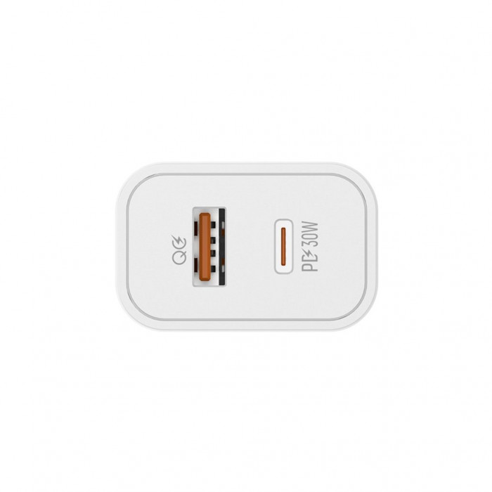 Зарядний пристрій ColorWay PD Port PPS USB (Type-C PD + USB QC3.0) (30W) (CW-CHS037PD-WT)