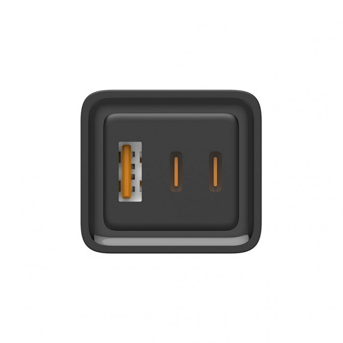 Зарядний пристрій ColorWay GaN3 Pro Power Delivery (USB-A + 2 USB TYPE-C) (65W) (CW-CHS039PD-BK)