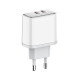 Зарядний пристрій ColorWay Power Delivery Port PPS USB (Type-C PD + Type-C PD) (40W) white (CW-CHS048PD-WT)