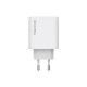 Зарядний пристрій ColorWay GaN Mini 50W PD Port PPS USB (Type-C PD 30W + Type-C PD 20W) white (CW-CHS050PD-WT)