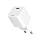 Зарядний пристрій ColorWay GaN Mini 25W PD Port PPS USB-C white (CW-CHS052PD-WT)