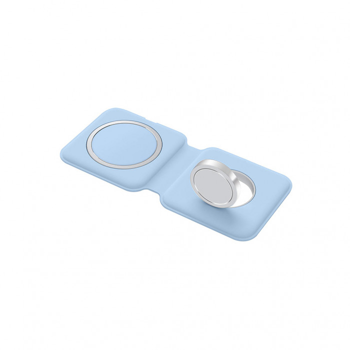Зарядний пристрій ColorWay MagSafe Duo Charger 15W for iPhone (Blue) (CW-CHW32Q-BL)