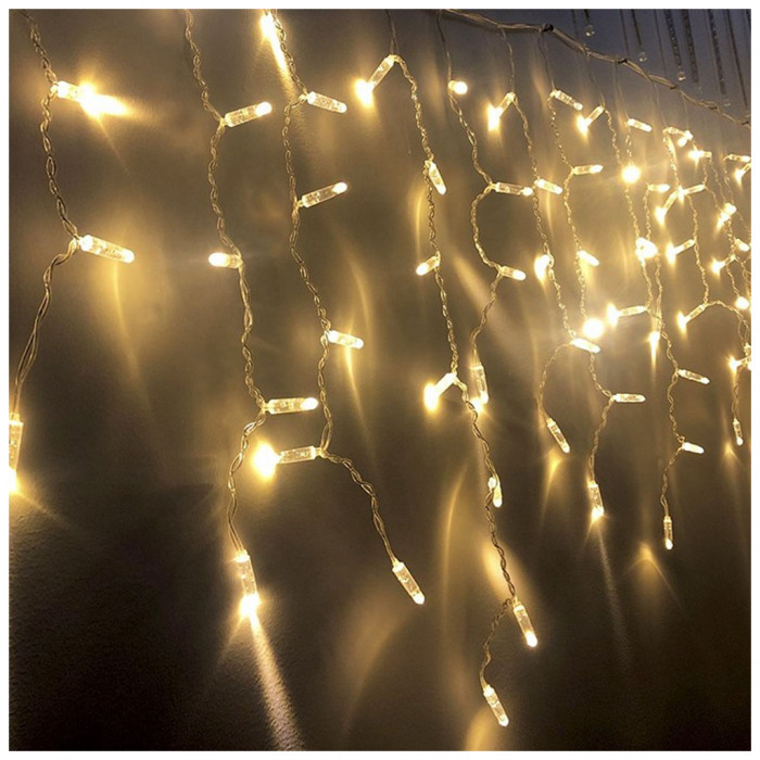 Гірлянда ColorWay Бахрома 3мx0.6м 100Led (IP20) теплий білий (CW-GF-100L36VWW)