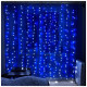 Гірлянда ColorWay штора водоспад 3x3м 300LED 220V синя (CW-GW-300L33VWFBL)