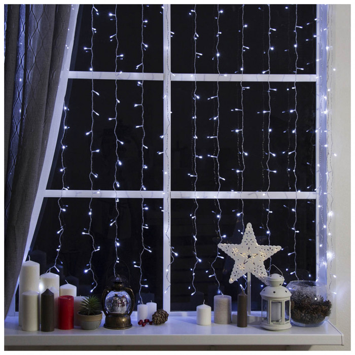 Гірлянда ColorWay штора водоспад 3x3м 300LED 220V холодний (CW-GW-300L33VWFCW)