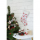 Прикраса декоративна ColorWay Шкарпетка для подарунків Merry Christmas WHITE (олені),38 см (CW-MCS38WH)