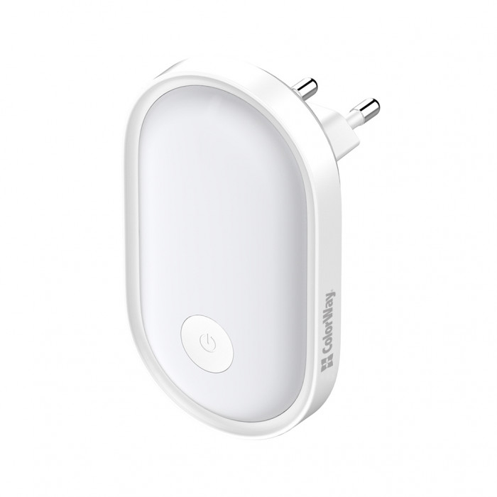 Нічник ColorWay Nightlight 0.5W (8x0.2W LED) (CW-NL08-W)