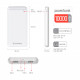 Батарея універсальна ColorWay 10 000 mAh Slim, White (CW-PB100LPF2WT)
