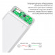 Батарея універсальна ColorWay 10 000 mAh Slim, White (CW-PB100LPF2WT)