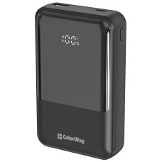 Батарея універсальна ColorWay 20 000 mAh DigiPower PD/45W, QC/4.0, Black (CW-PB200LP04BK)