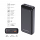 Батарея універсальна ColorWay 20 000 mAh Slim PD/20W, QC/3.0 USB-C/Micro-USB/USB-A Black (CW-PB200LPG3BK-PD)