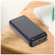 Батарея універсальна ColorWay 20 000 mAh Slim PD/20W, QC/3.0 USB-C/Micro-USB/USB-A Black (CW-PB200LPG3BK-PD)