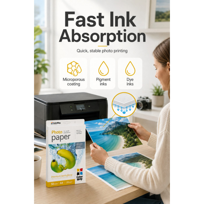 Фотопапір ColorWay A4 (PNG255050A4)