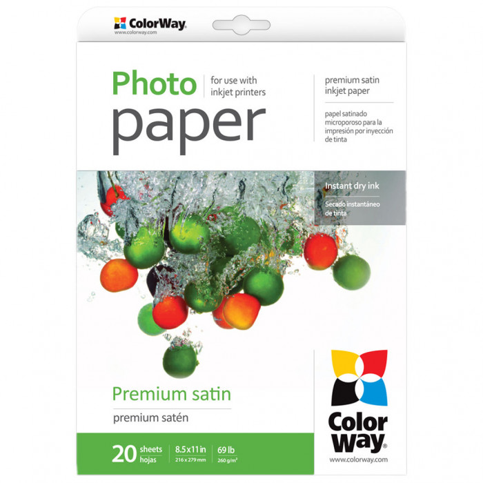 Папір ColorWay LT Premium Satin Photo Paper, 20sh, OEM (PS260020LT_OEM)