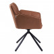 Офісне крісло Concepto Wang коричневий (ARM251R-HK513-BROWN LEATHER)