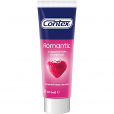 Інтимний гель-змазка Contex Romantic з ароматом полуниці (лубрикант) 30 мл (4820108005150)