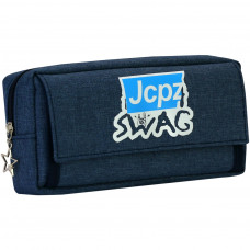 Пенал Cool For School 2 відділення Блакитний (J-2607-blue)