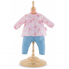Аксесуар до ляльки Corolle Набір одягу - блузка і штанці Весняні квіти 36 см (9000140090)