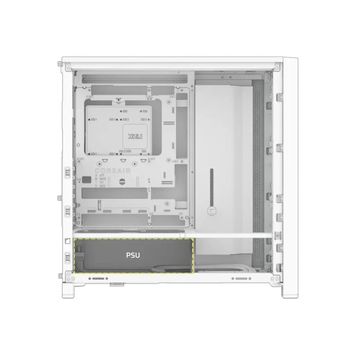 Корпус для ПК Corsair FRAME 4000D RS ARGB White (CC-9011297-WW)