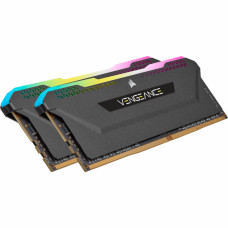 Модуль пам'яті для комп'ютера DDR4 16GB (2x8GGB) 3600 MHz Vengeance RGB Pro SL Black Corsair (CMH16GX4M2D3600C18)