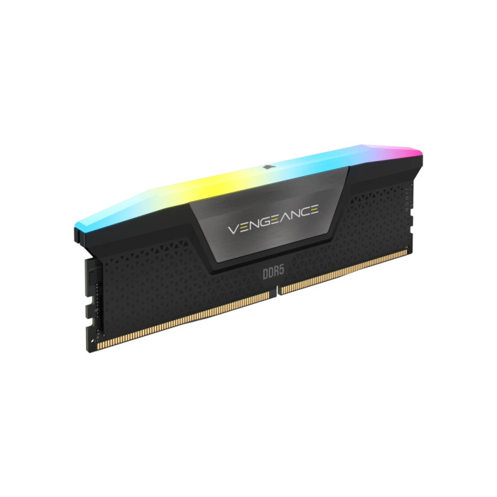 Модуль пам'яті для комп'ютера DDR5 32GB (2x16GB) 6800 MHz Vengeance RGB Black Corsair (CMH32GX5M2B6800C40)