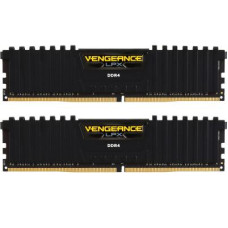 Модуль пам'яті для комп'ютера DDR4 16GB (2x8GB) 2400 MHz Vengeance LPX Black Corsair (CMK16GX4M2A2400C14)