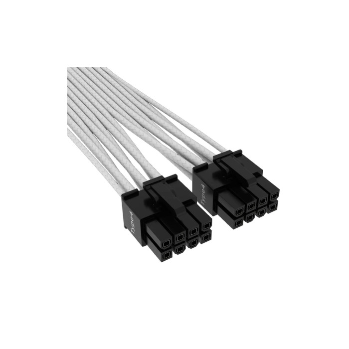 Кабель живлення video power 12+4pin PCIe Gen 5 12VHPWR 600W white Corsair (CP-8920332)