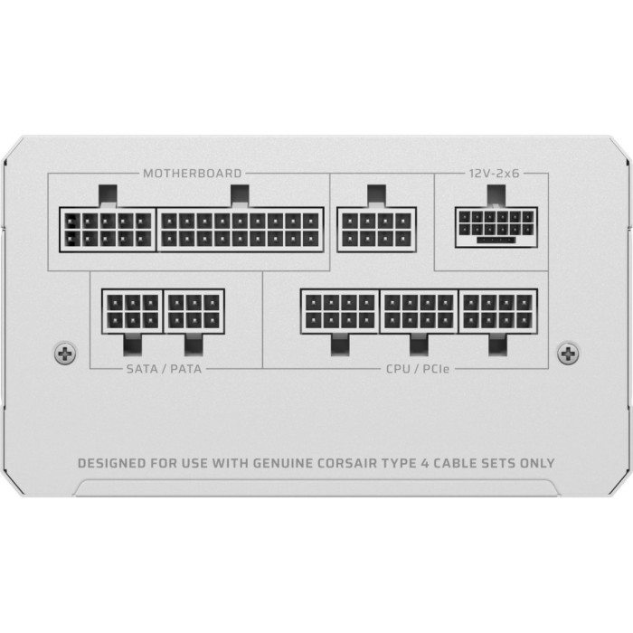 Блок живлення Corsair 1000W RM1000e ATX 3.1 White (CP-9020294-EU)