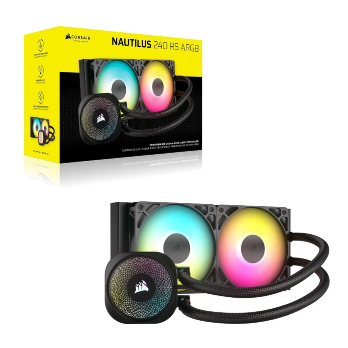 Система рідинного охолодження Corsair NAUTILUS 240 ARGB (CW-9060092-WW)