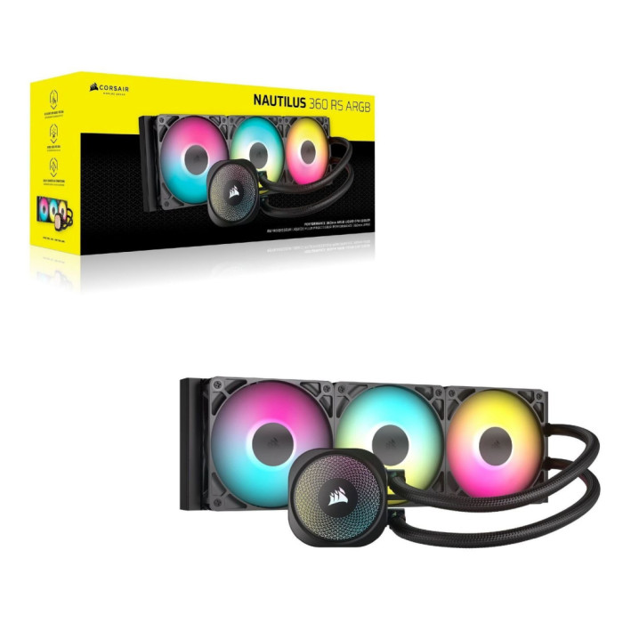 Система рідинного охолодження Corsair NAUTILUS 360 ARGB (CW-9060093-WW)